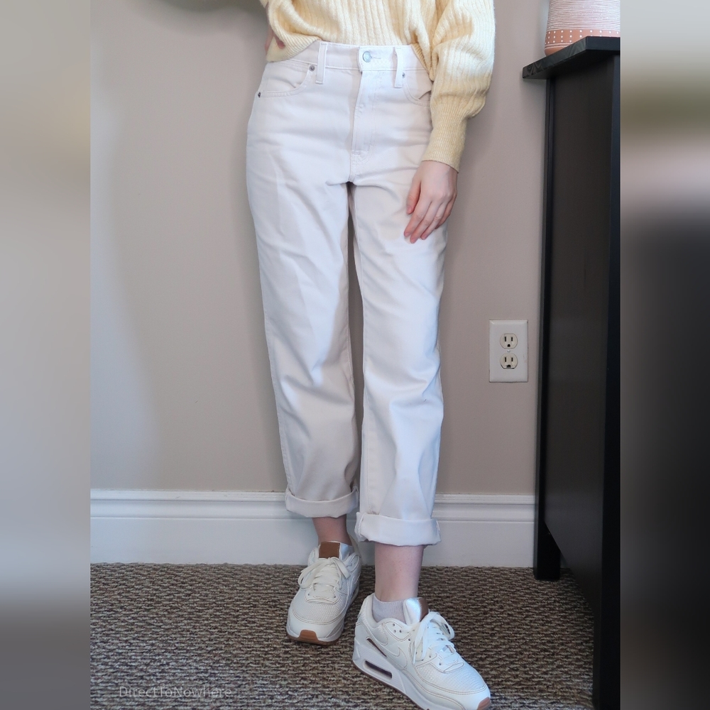 Ariztia Sunday Best White Straight-leg Denim